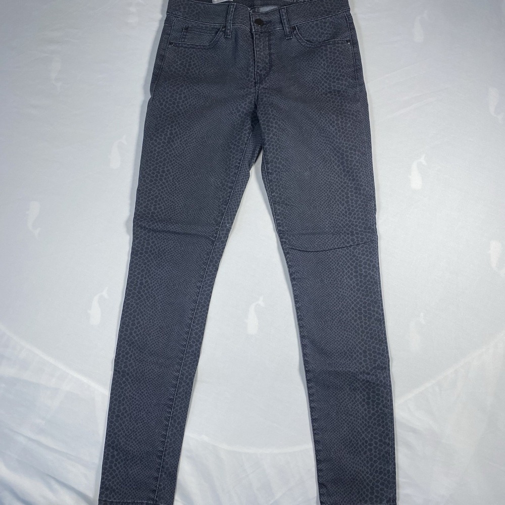GAP 1969 Legging Skinny jeans size 27/4r Mid Rise Stretch In SnakeSkin Pattern